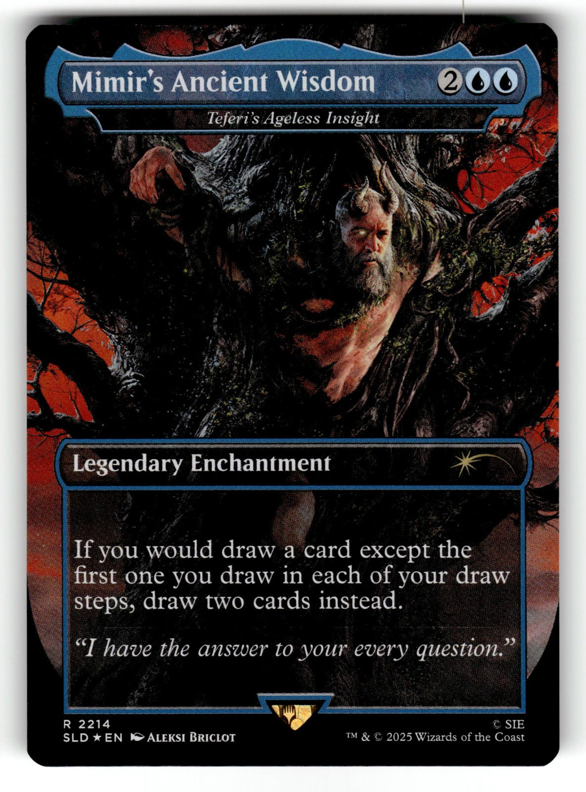 Mimir's Ancient Wisdom - Teferi's Ageless Insight – 2214 SLD: Secret Lair Drop Series R Foil NM
