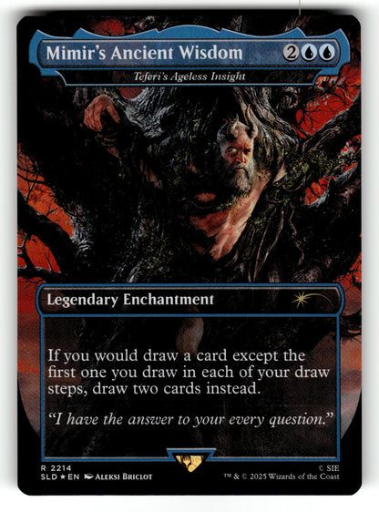 Mimir's Ancient Wisdom - Teferi's Ageless Insight – 2214 SLD: Secret Lair Drop Series R Foil NM