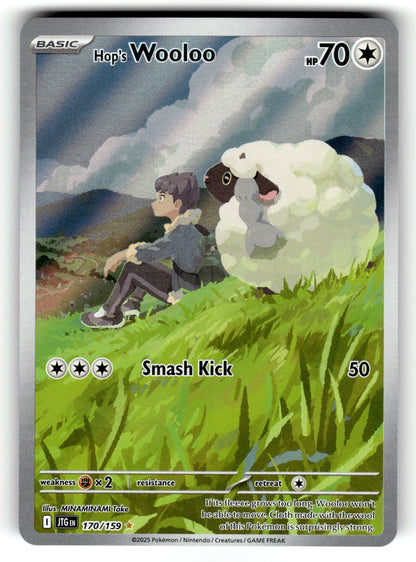 Hop's Wooloo – 170/159 JTG: SV09: Journey Together Illustration Rare Holo NM