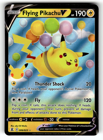 Flying Pikachu V - 006/025 CLB: Celebrations Ultra Rare Holo NM