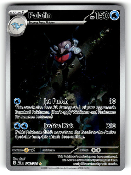 Palafin – 225/091 PAF: SV: Paldean Fates Illustration Rare HoloNM