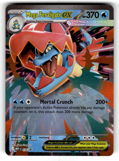 Mega Feraligatr ex – 036 PR: Jumbo Cards Promo Holo NM