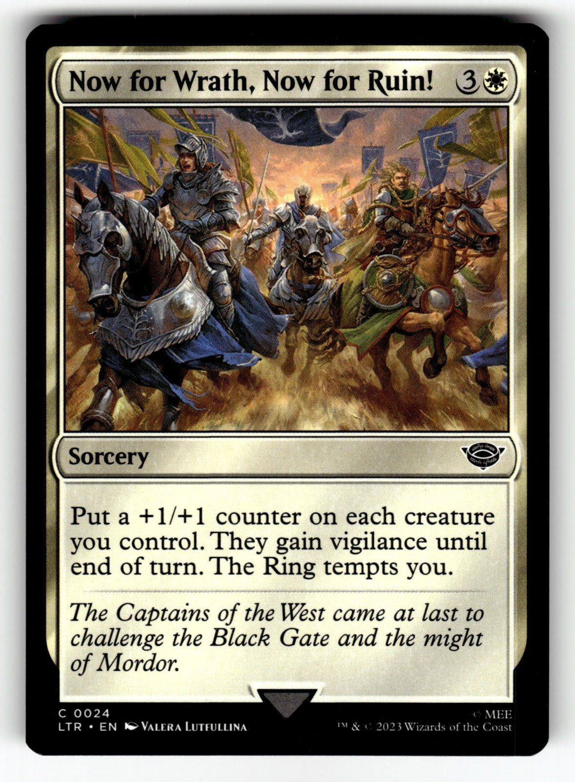 Now for Wrath, Now for Ruin! – 24 LTR: Universes Beyond: The Lord of the Rings: Tales of Middle-earth C NM