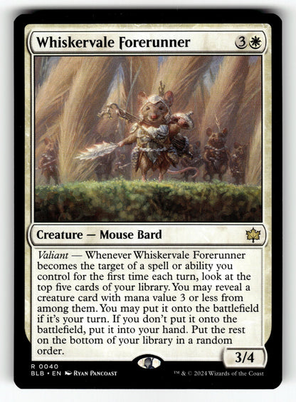Whiskervale Forerunner – 40 BLB: Bloomburrow R NM