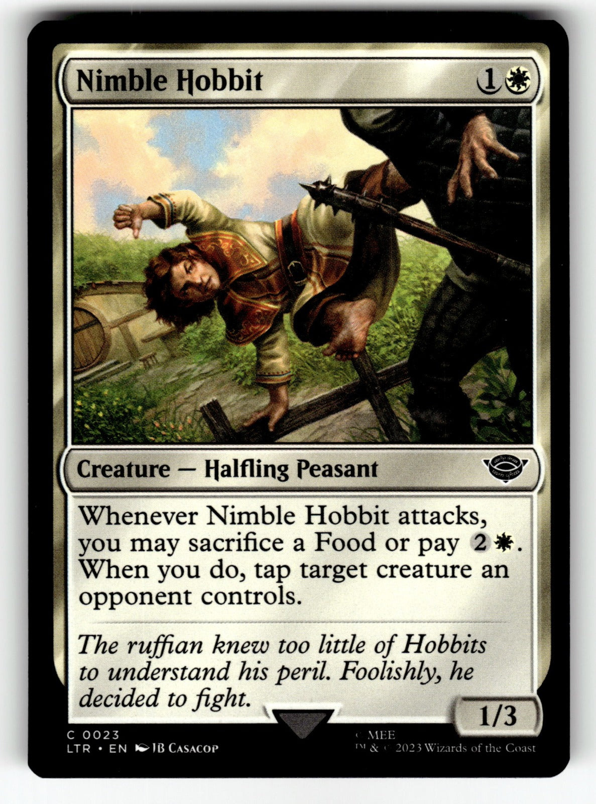 Nimble Hobbit – 23 LTR: Universes Beyond: The Lord of the Rings: Tales of Middle-earth C NM