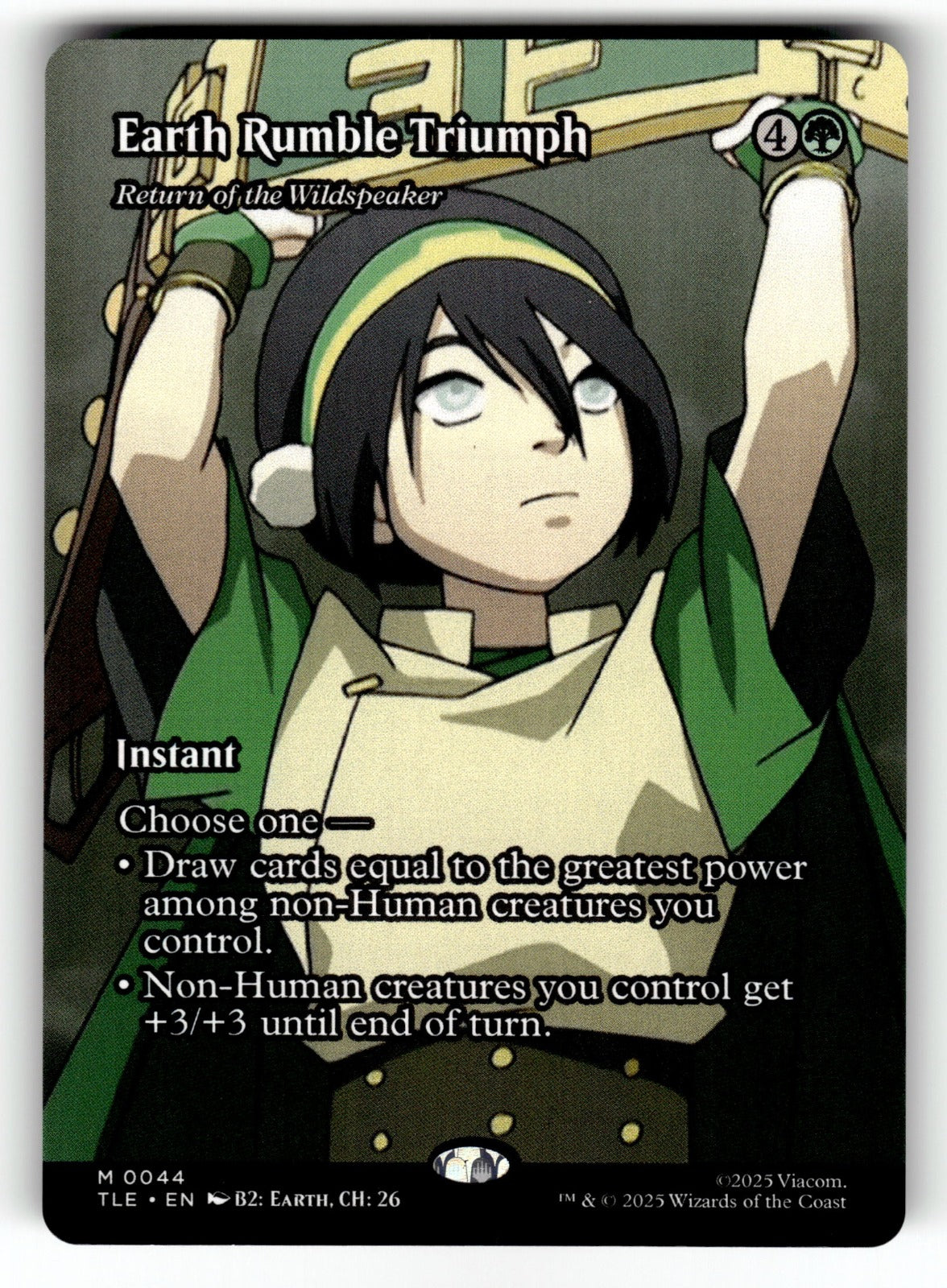 Earth Rumble Triumph - Return of the Wildspeaker (Borderless) – 44 TLE: Avatar: The Last Airbender: Eternal-Legal M NM