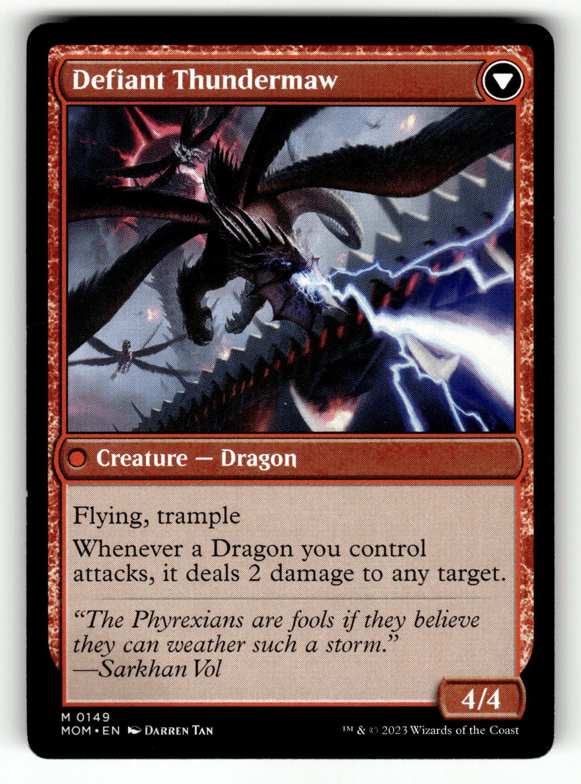 Invasion of Tarkir – 149 MOM: March of the Machine M NM (Back)