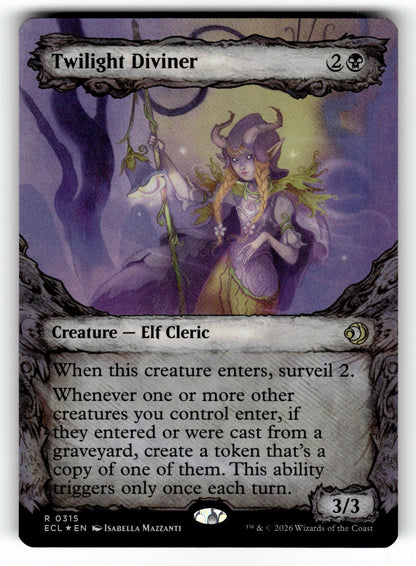 Twilight Diviner (Showcase) – 315 ECL: Lorwyn Eclipsed R Foil NM