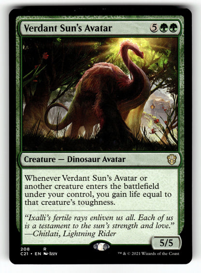 Verdant Sun's Avatar – 208 C21: Commander 2021 R LP