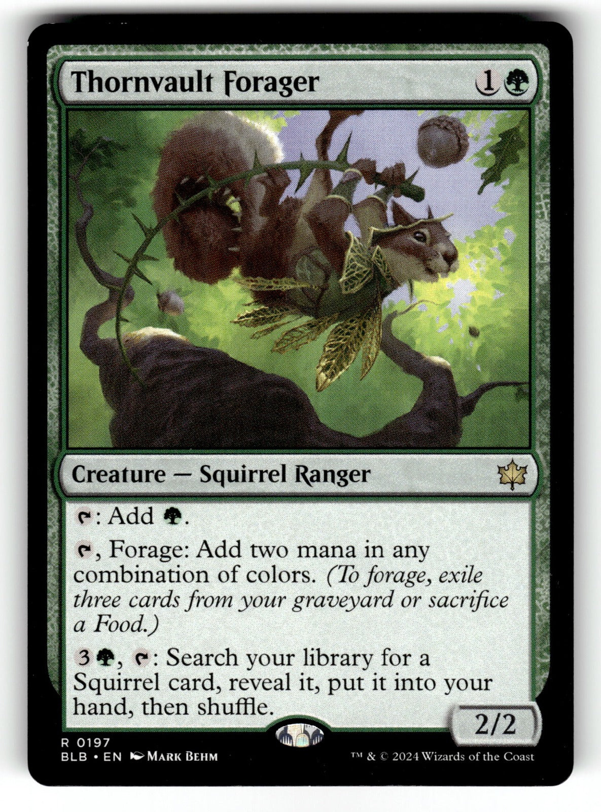 Thornvault Forager – 197 BLB: Bloomburrow R NM
