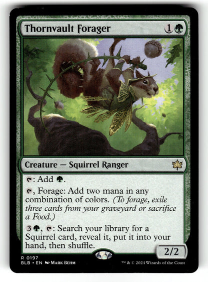 Thornvault Forager – 197 BLB: Bloomburrow R NM