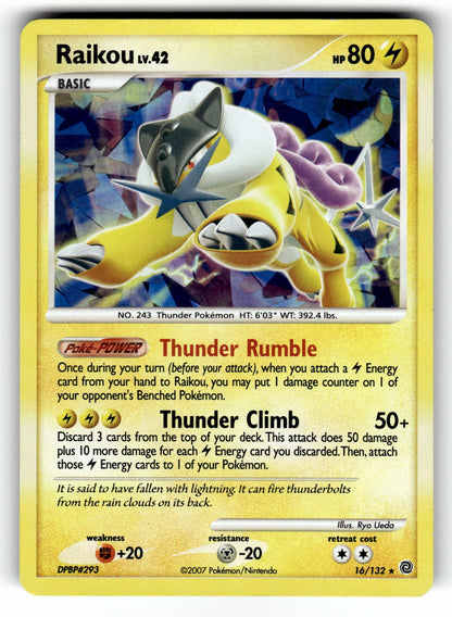 Raikou – 16/132 SW: Secret Wonders Holo Rare HoloNM