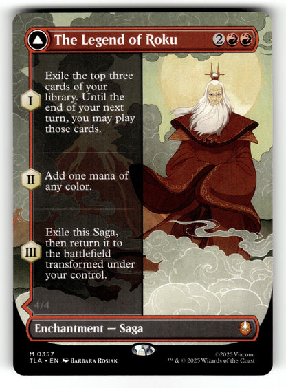 The Legend of Roku (Borderless) – 357 TLA: Avatar: The Last Airbender M NM
