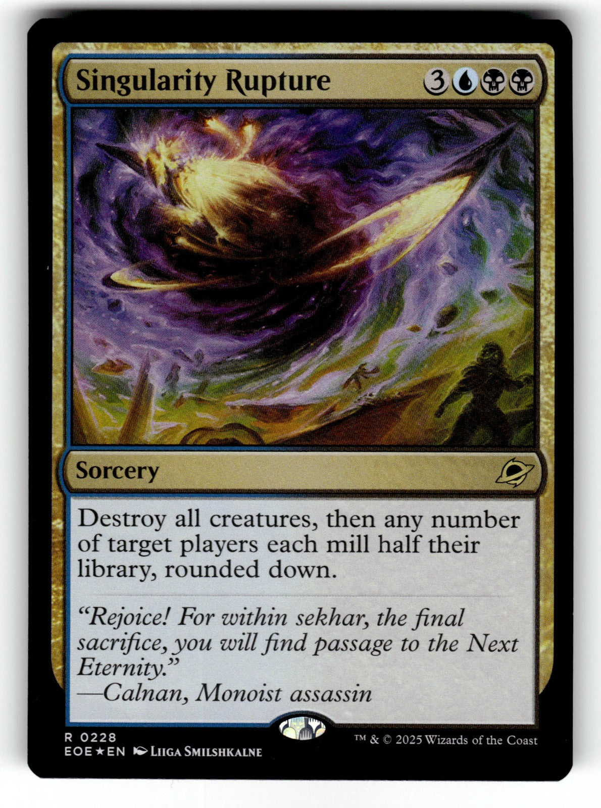 Singularity Rupture – 228 EOE: Edge of Eternities R Foil NM