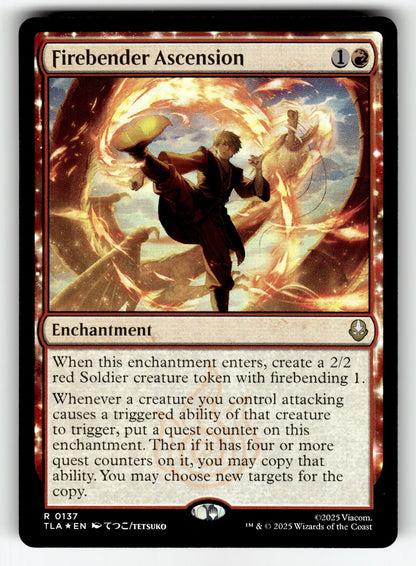 Firebender Ascension – 137 TLA: Avatar: The Last Airbender R Foil NM