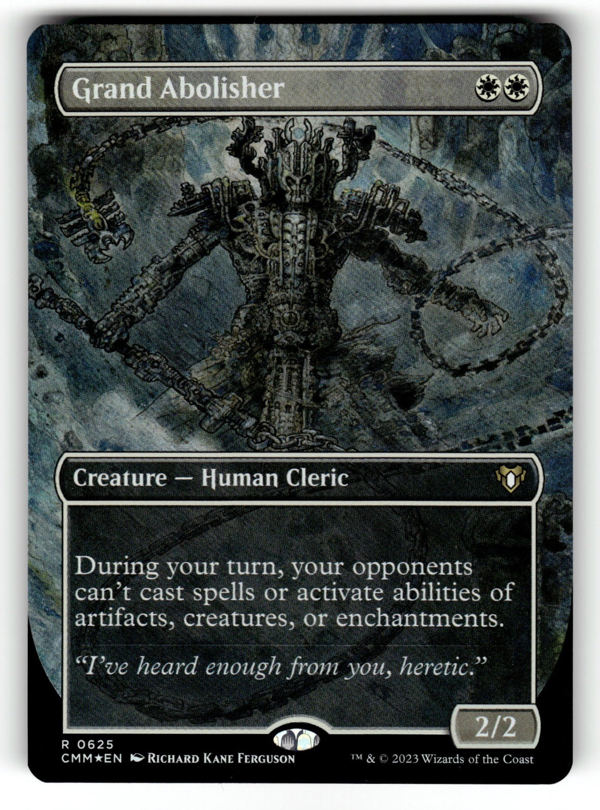 Grand Abolisher (Borderless) – 625 CMM: Commander Masters R Foil LP