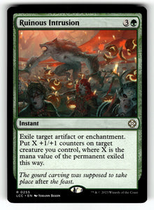 Ruinous Intrusion – 255 LCC: Commander: The Lost Caverns of Ixalan R NM
