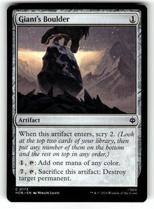Giant's Boulder – 173 HOB: The Hobbit C NM