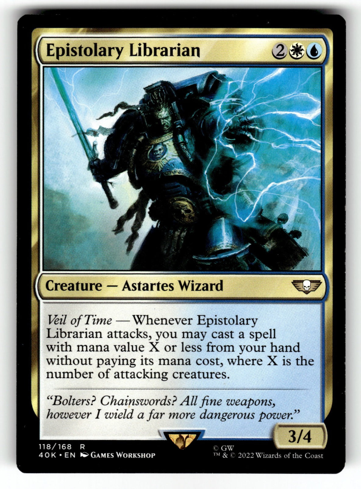 Epistolary Librarian – 118 40K: Universes Beyond: Warhammer 40,000 R NM