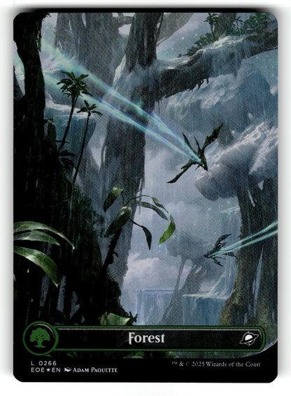 Forest (0266) (Borderless) – 266 EOE: Edge of Eternities L Foil NM