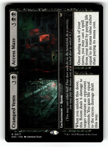 Cramped Vents // Access Maze – 17 DSC: Commander: Duskmourn: House of Horror R LP