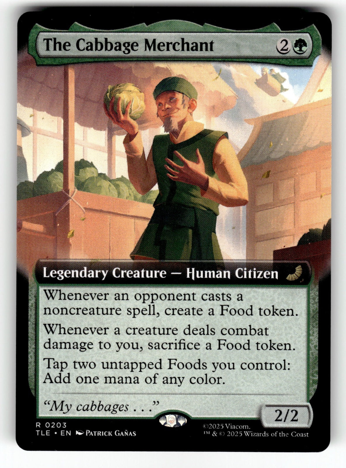 The Cabbage Merchant (Extended Art) – 203 TLE: Avatar: The Last Airbender: Eternal-Legal R NM