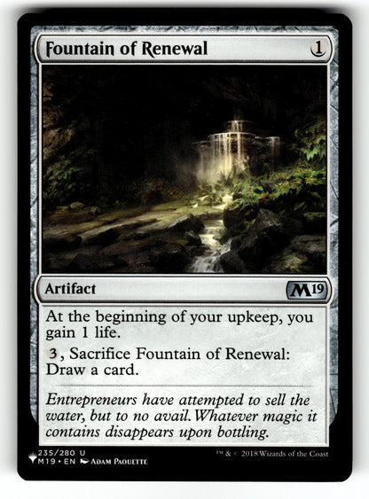 Fountain of Renewal – 235 LIST: The List Reprints U LP