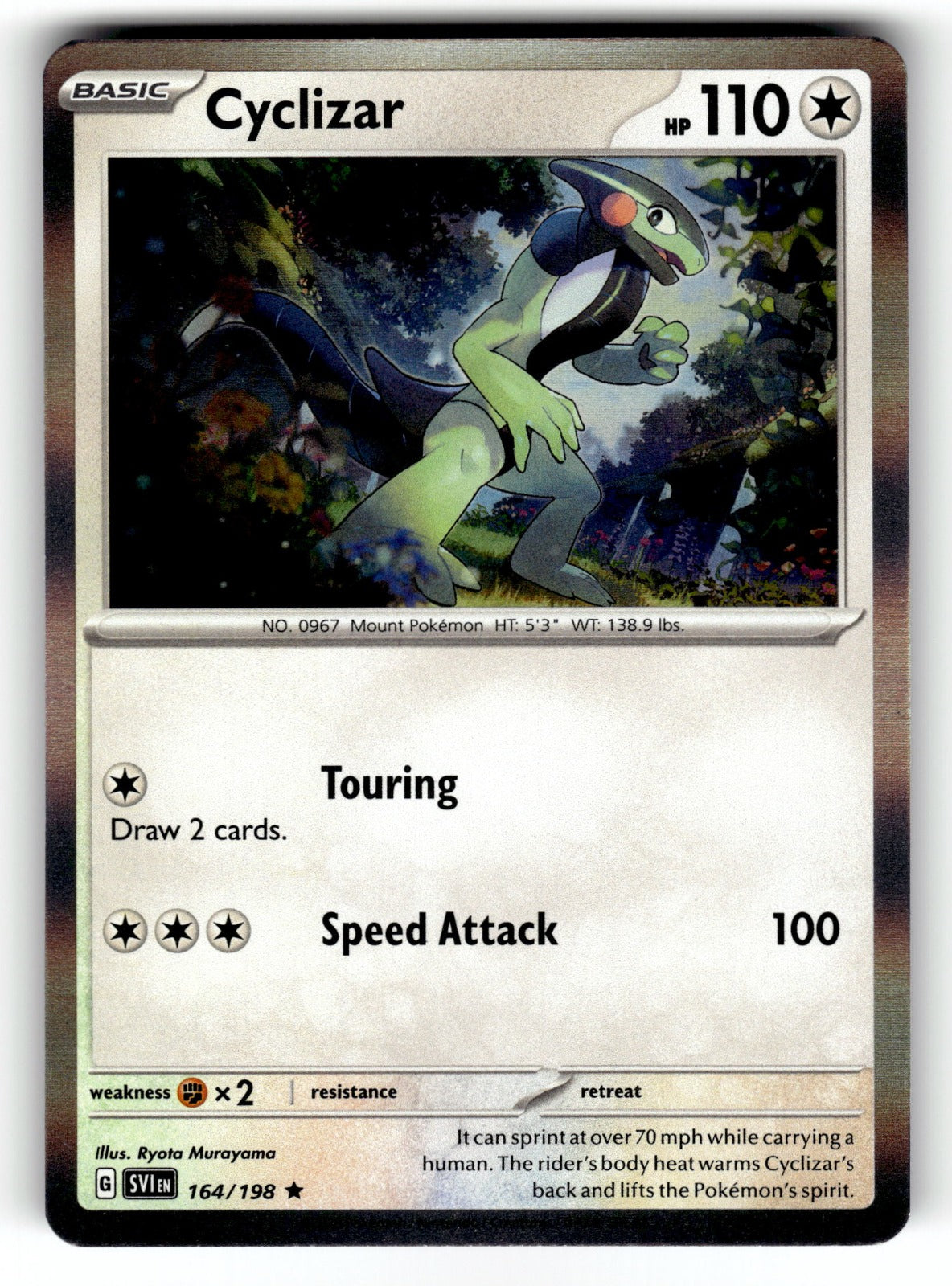 Cyclizar – 164/198 SVI: SV01: Scarlet & Violet Base Set Rare Holo NM