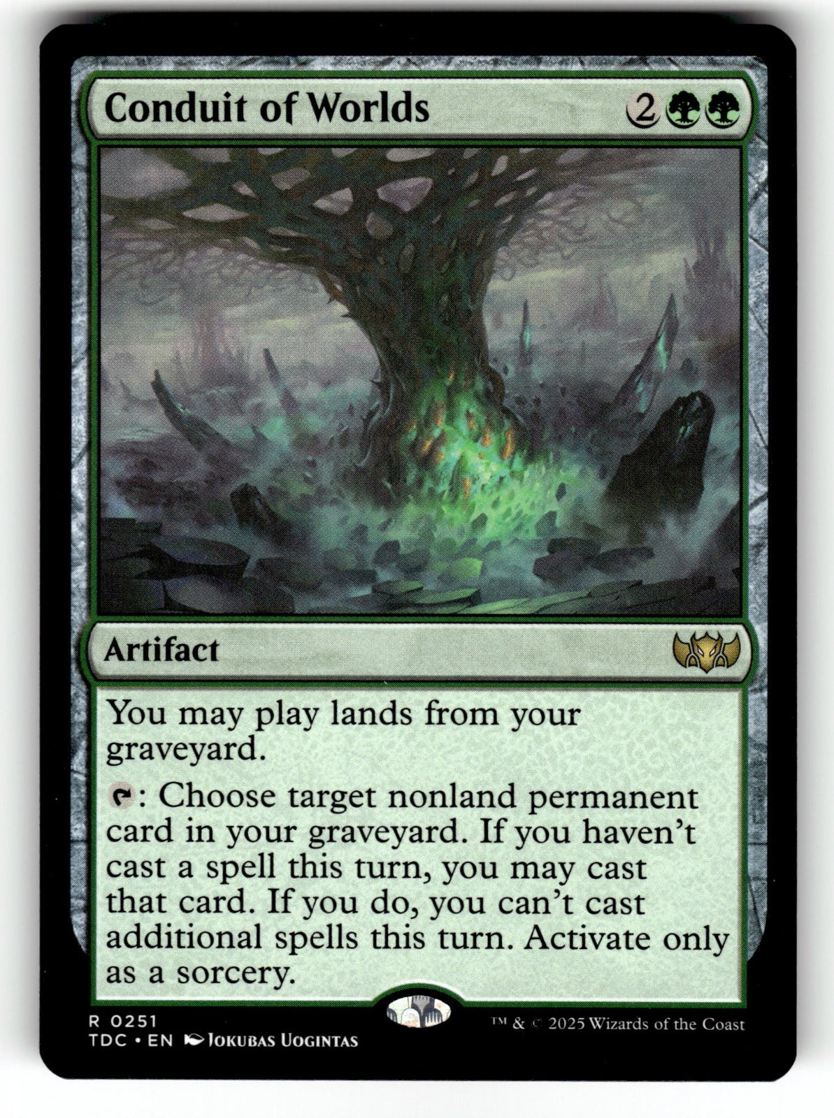 Conduit of Worlds – 251 TDC: Commander: Tarkir: Dragonstorm R NM