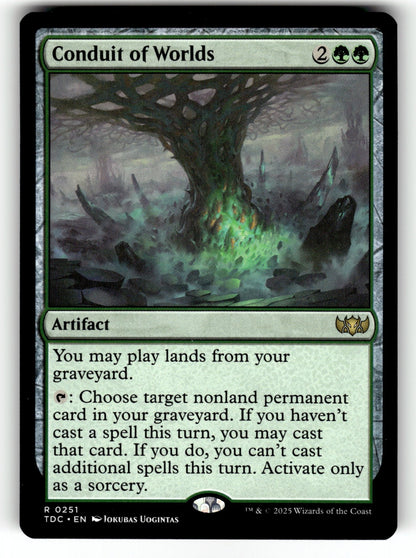Conduit of Worlds – 251 TDC: Commander: Tarkir: Dragonstorm R NM
