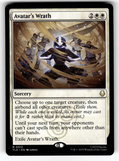 Avatar's Wrath – 12 TLA: Avatar: The Last Airbender R NM