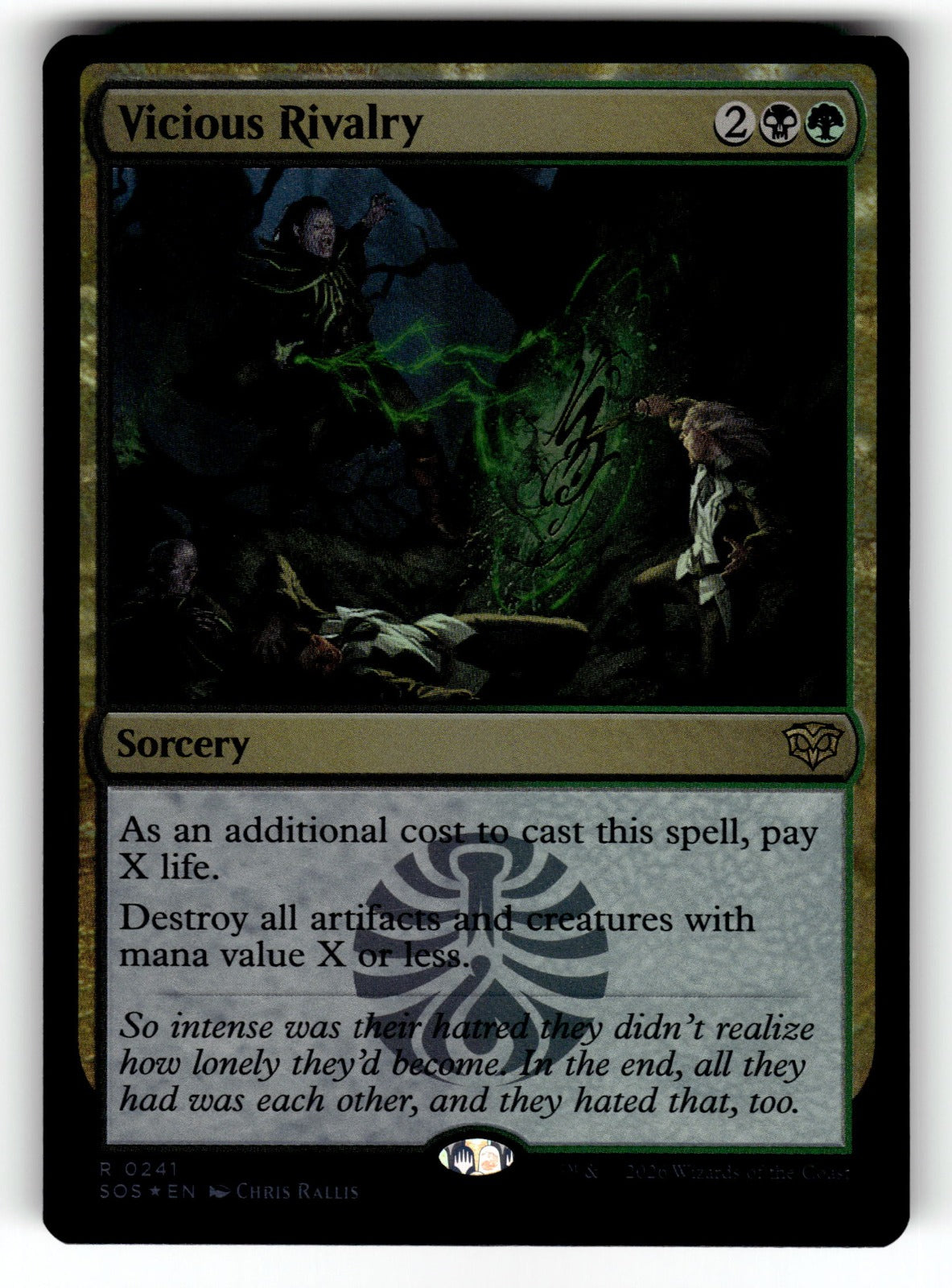 Vicious Rivalry – 241 SOS: Secrets of Strixhaven R FoilNM