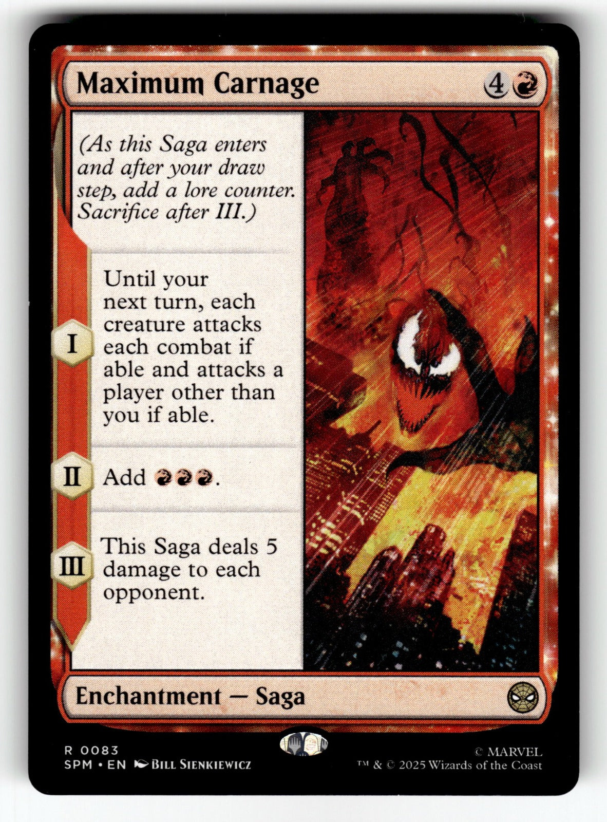 Maximum Carnage – 83 SPM: Marvel's Spider-Man R NM