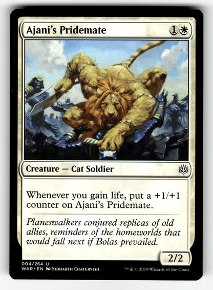 Ajani's Pridemate – 4 WAR: War of the Spark U NM