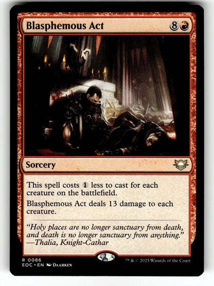 Blasphemous Act – 86 EOC: Commander: Edge of Eternities R NM