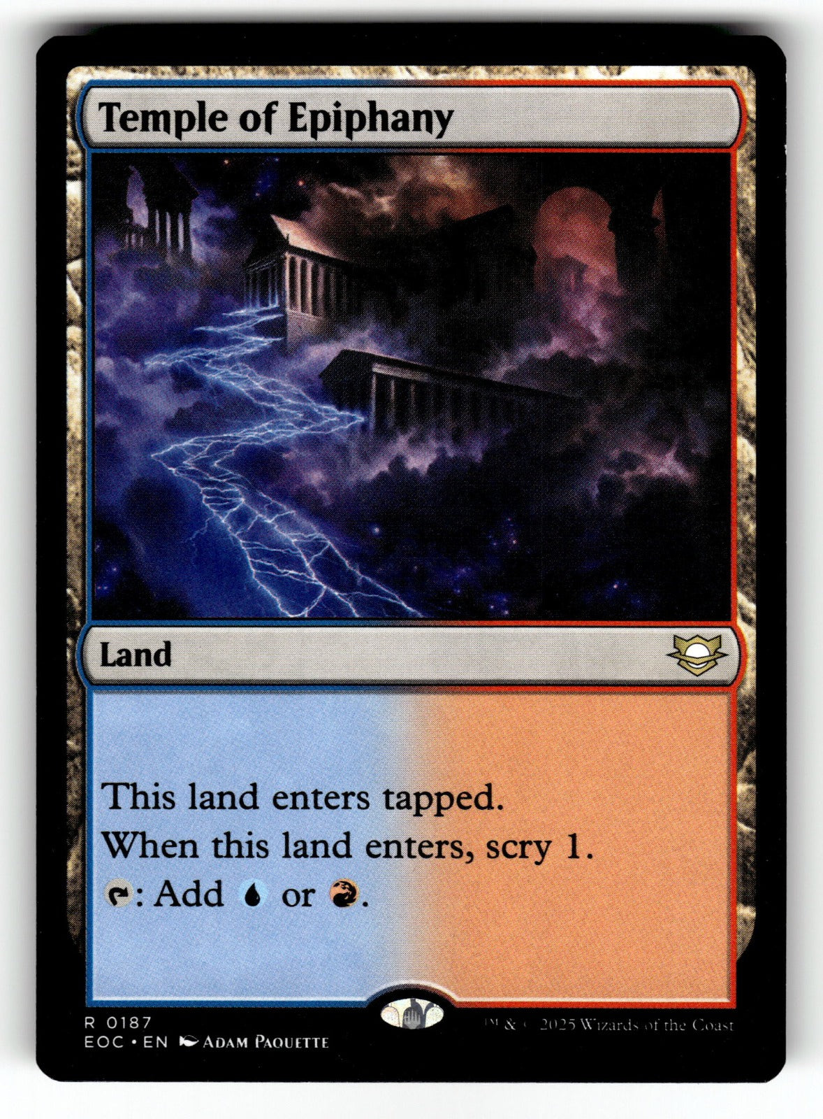 Temple of Epiphany – 187 EOC: Commander: Edge of Eternities R NM