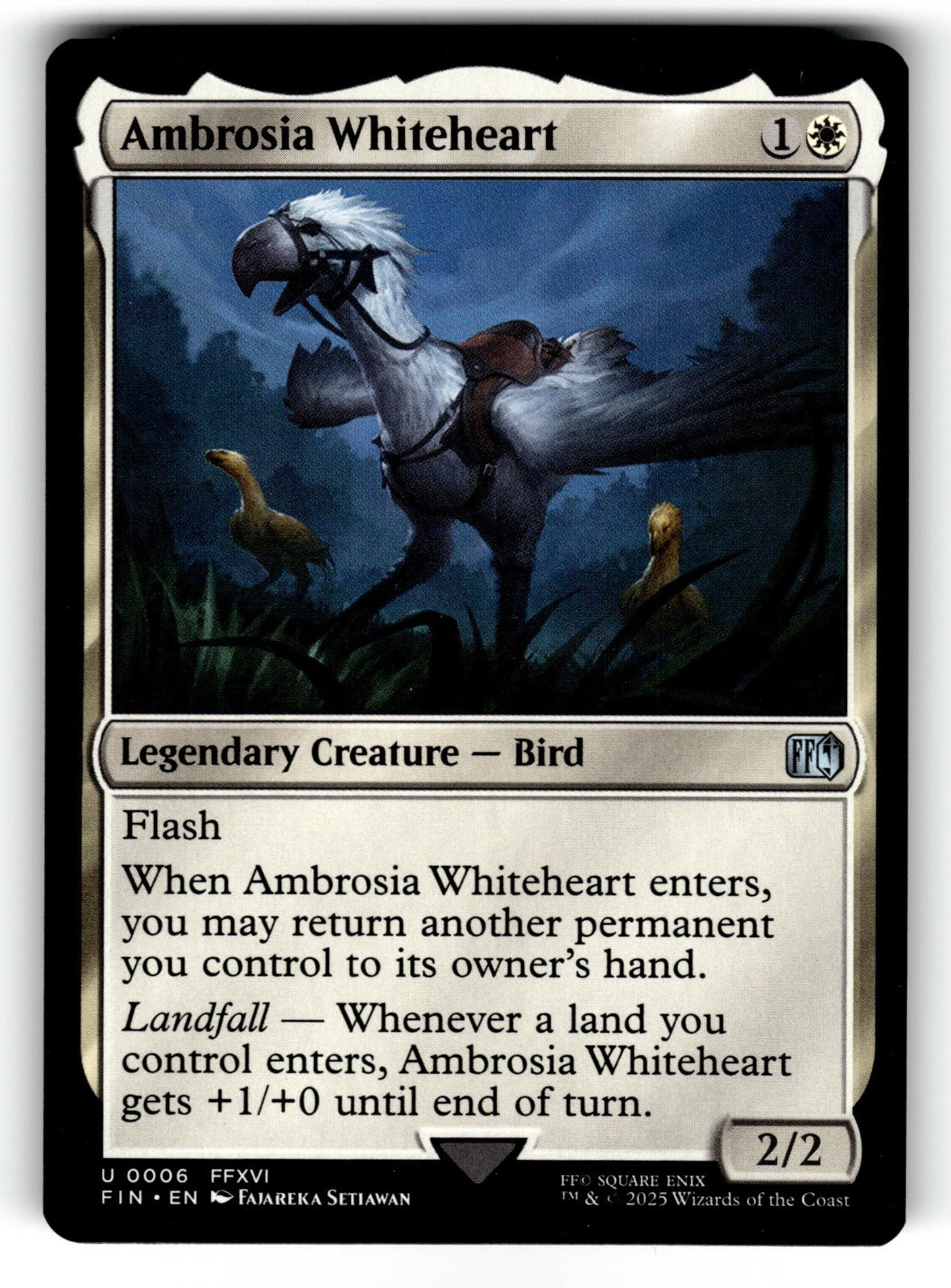 Ambrosia Whiteheart – 6 FIN: FINAL FANTASY U NM