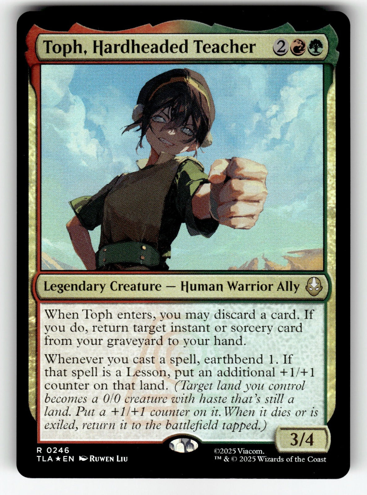 Toph, Hardheaded Teacher – 246 TLA: Avatar: The Last Airbender R FoilNM