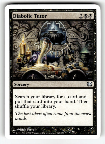 Diabolic Tutor – 125 9ED: 9th Edition U LP