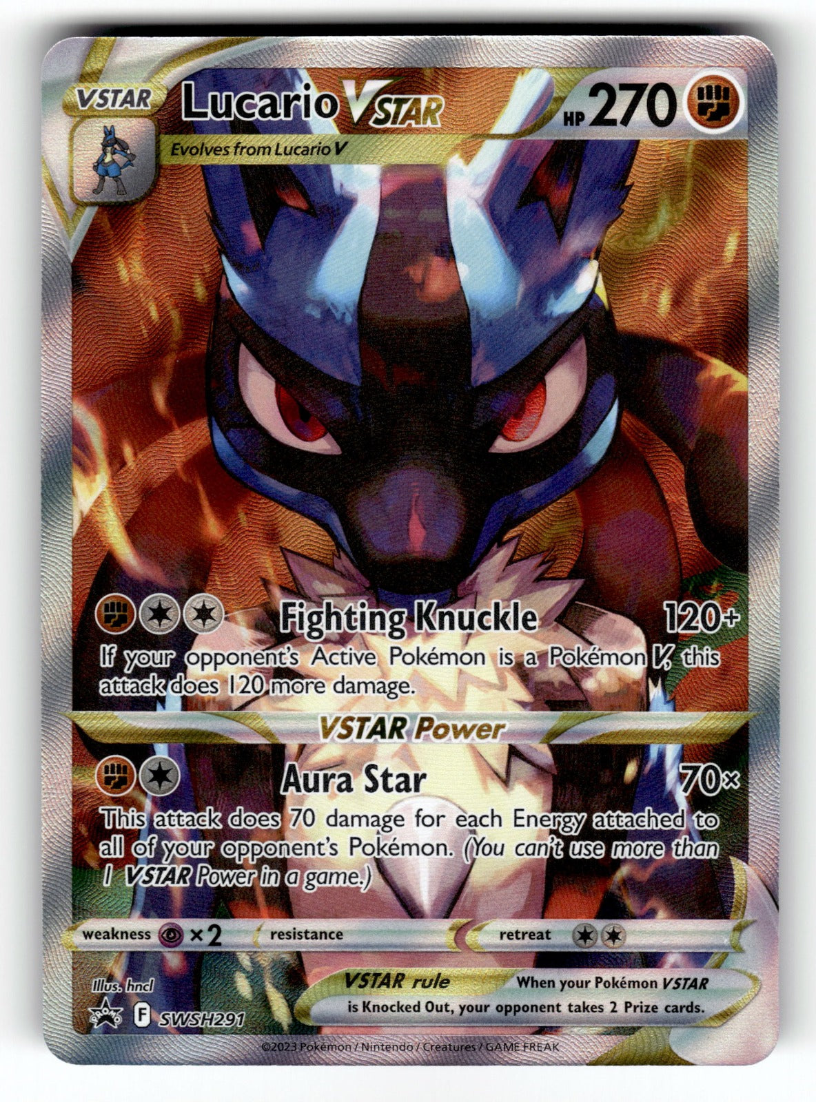 Lucario VSTAR – SWSH291 SWSD: SWSH: Sword & Shield Promo Cards Promo Holo NM