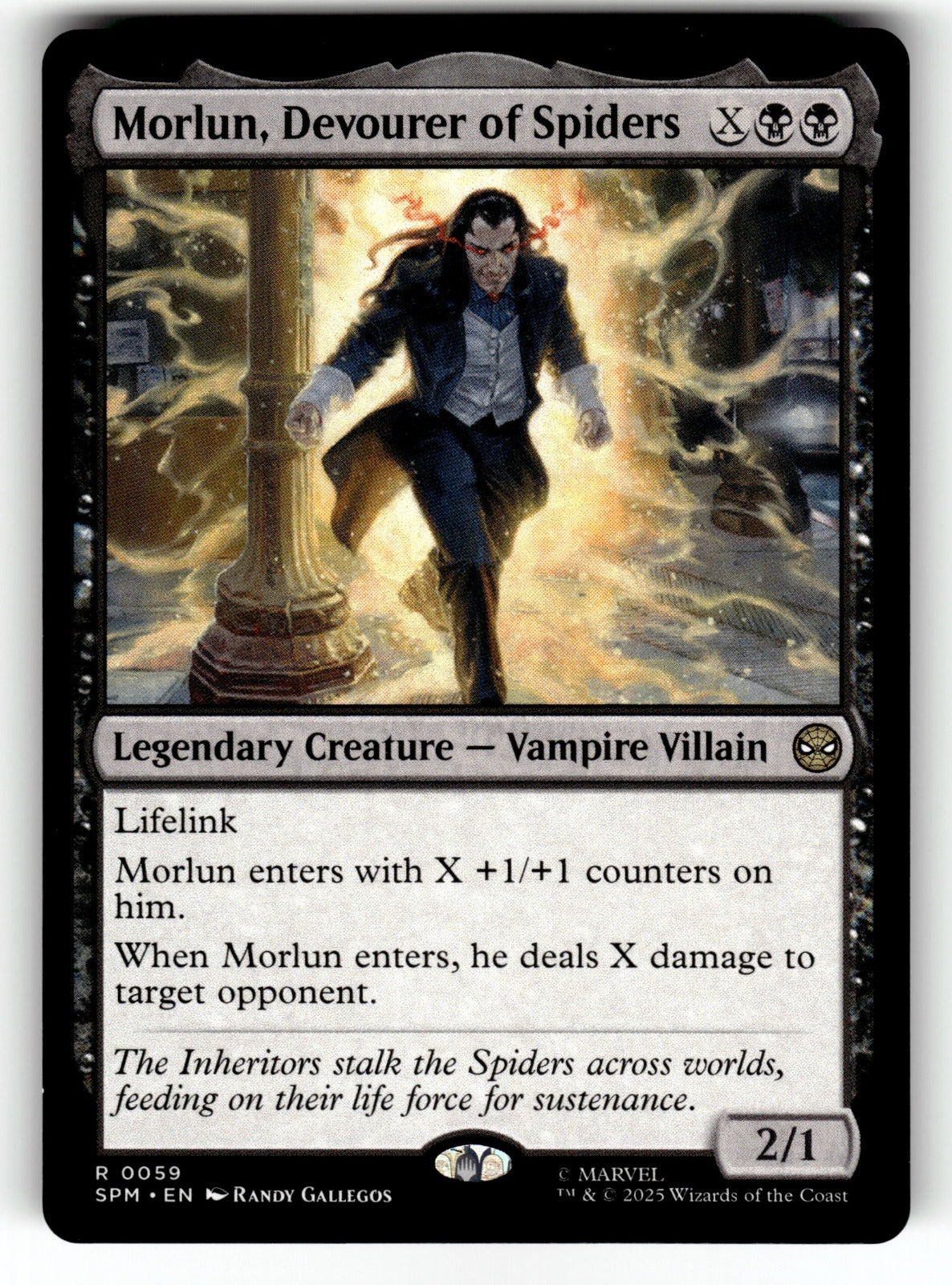 Morlun, Devourer of Spiders – 59 SPM: Marvel's Spider-Man R NM