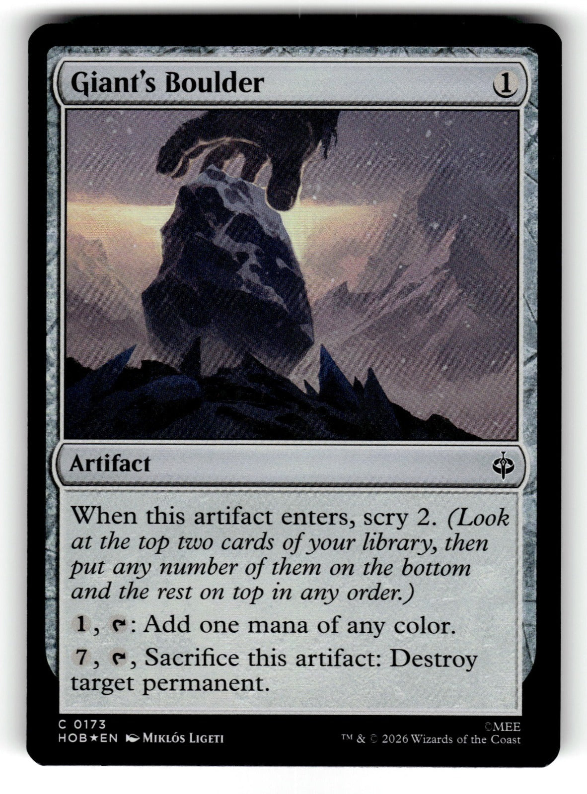 Giant's Ire – 170 LRW: Lorwyn C NM