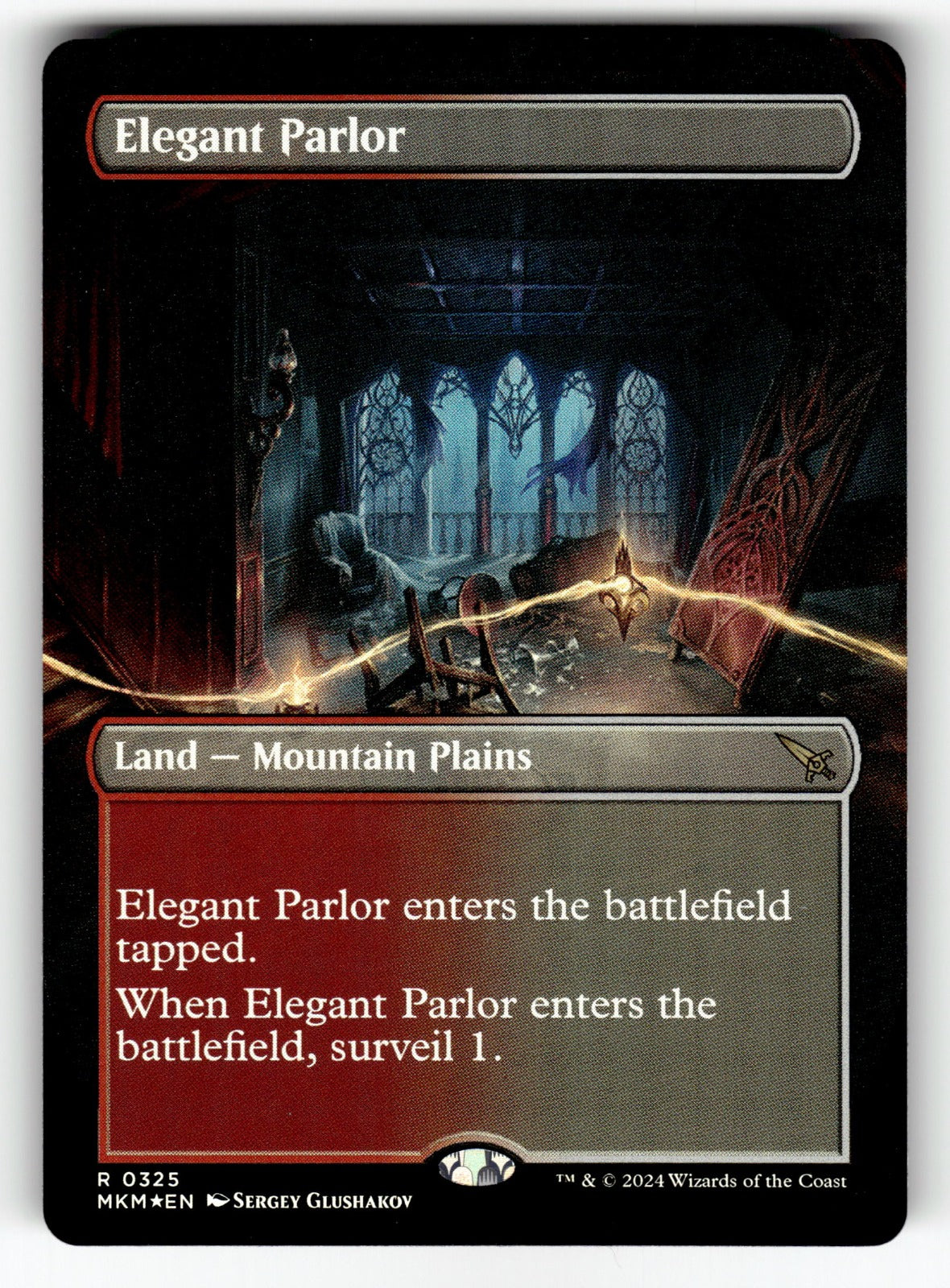 Elegant Parlor (Borderless) – 325 MKM: Murders at Karlov Manor R Foil NM