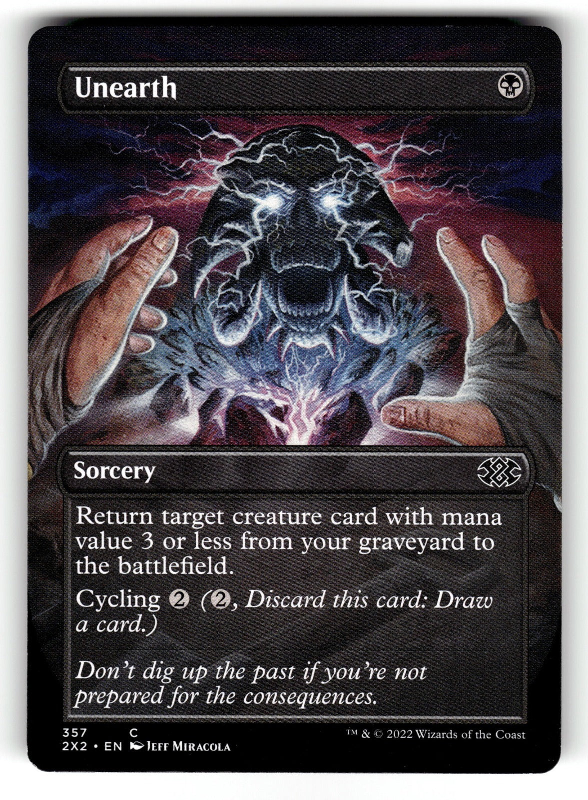 Unearth (Borderless) – 357 2X2: Double Masters 2022 C NM