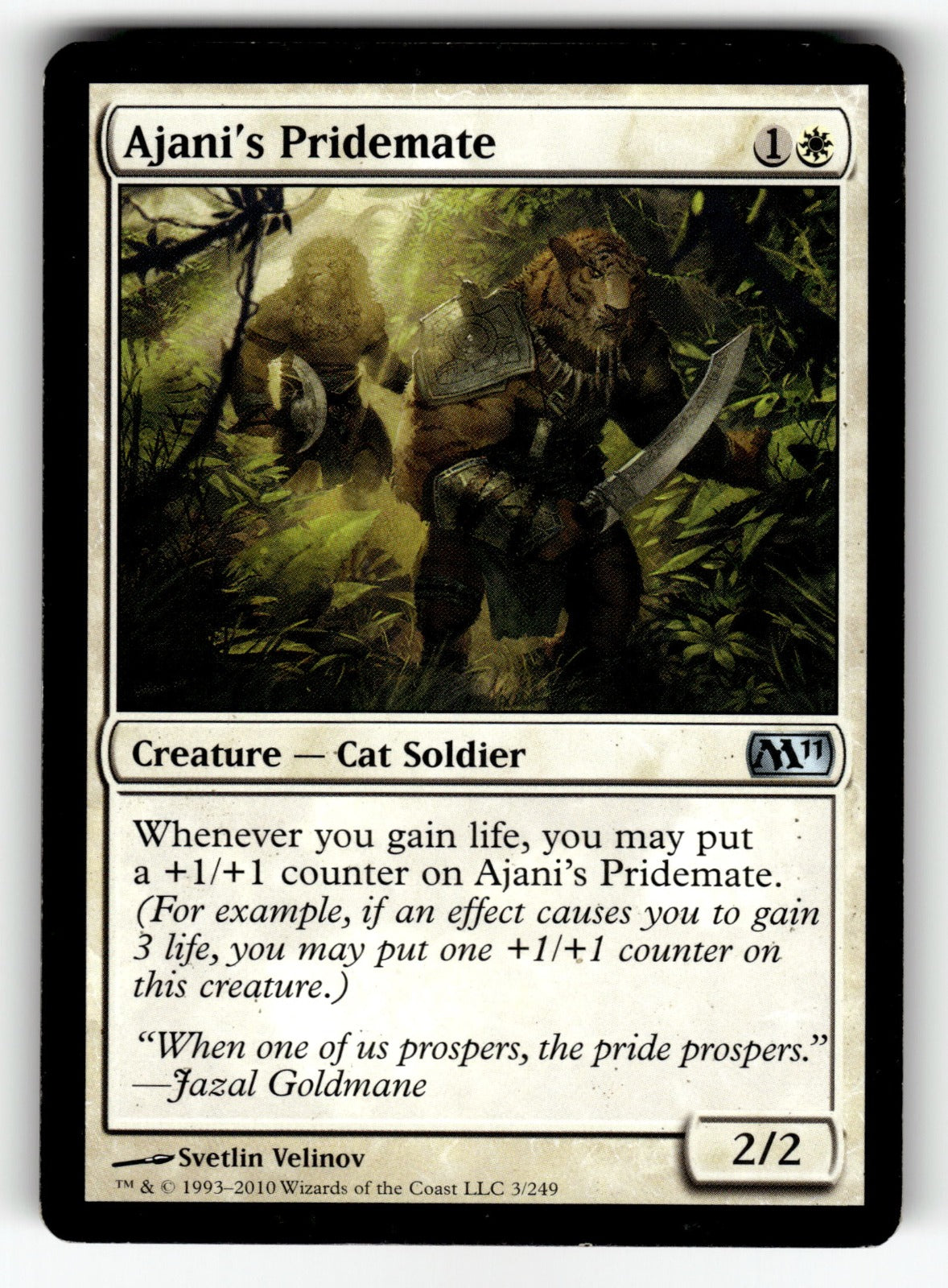 Ajani's Pridemate – 3 M11: Magic 2011 (M11) U LP