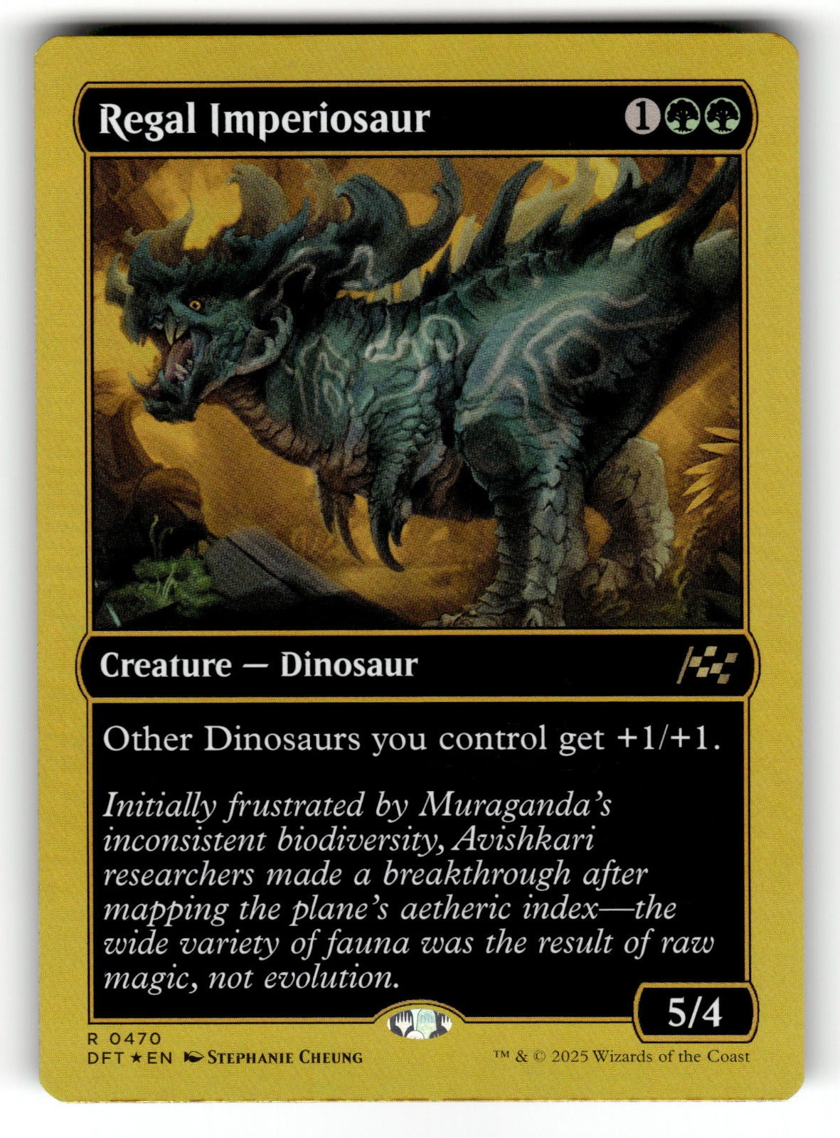 Regal Imperiosaur (First-Place Foil) – 470 DFT: Aetherdrift R Foil NM