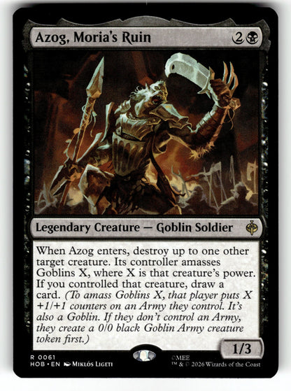 Azog, Moria's Ruin – 61 HOB: The Hobbit R NM