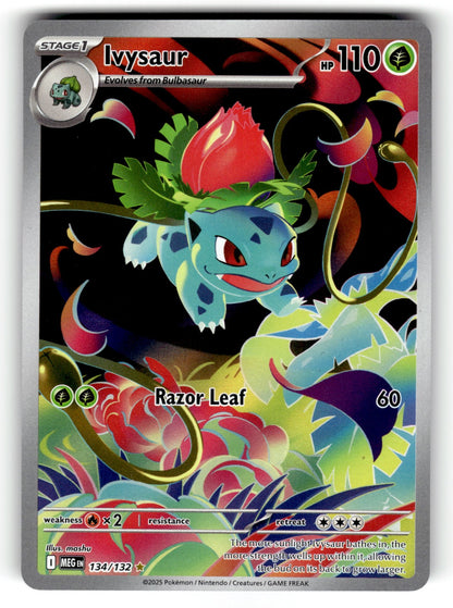 Ivysaur – 134/132 MEG: ME01: Mega Evolution Illustration Rare Holo NM