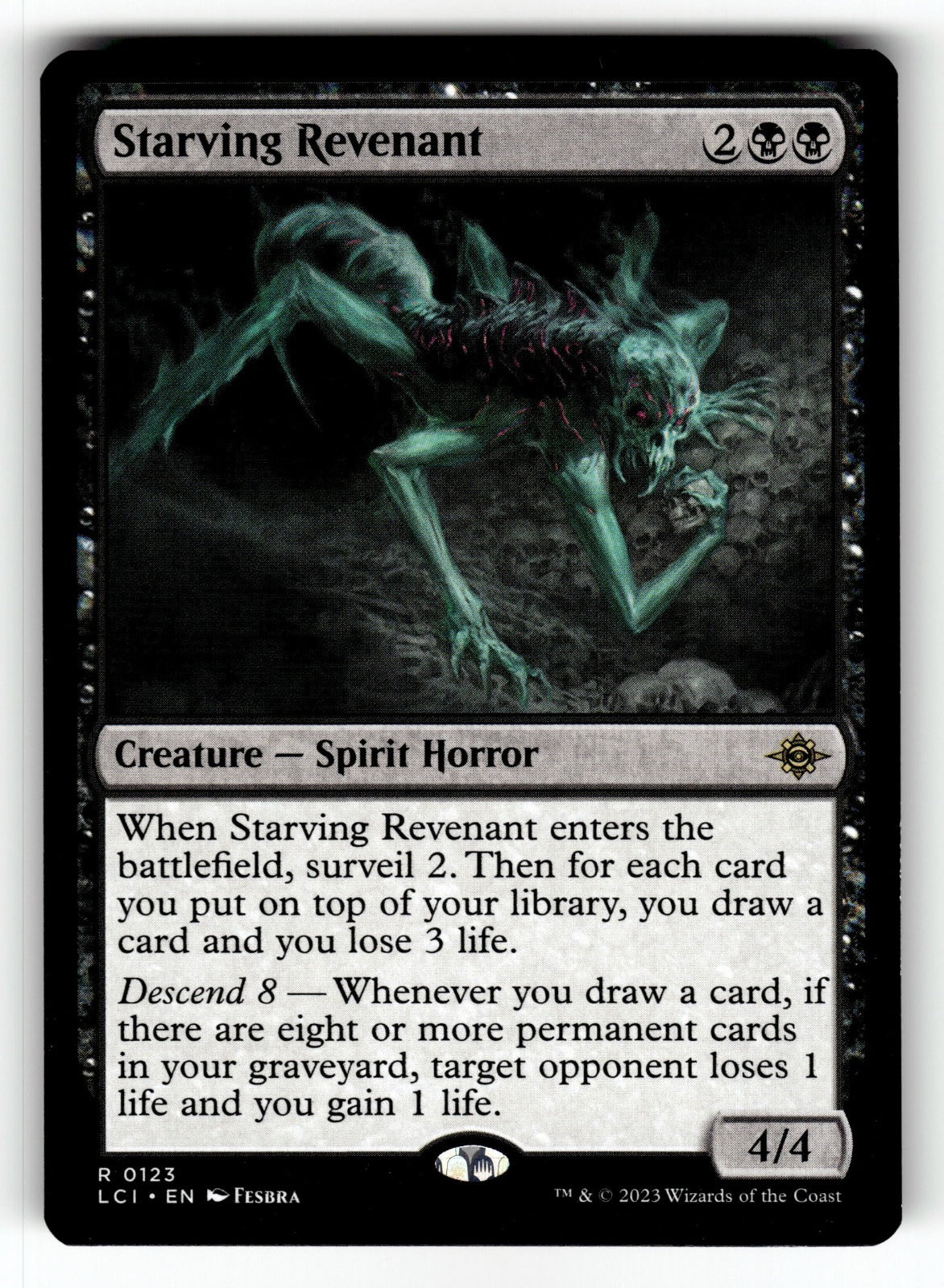 Starving Revenant – 123 LCI: The Lost Caverns of Ixalan R NM