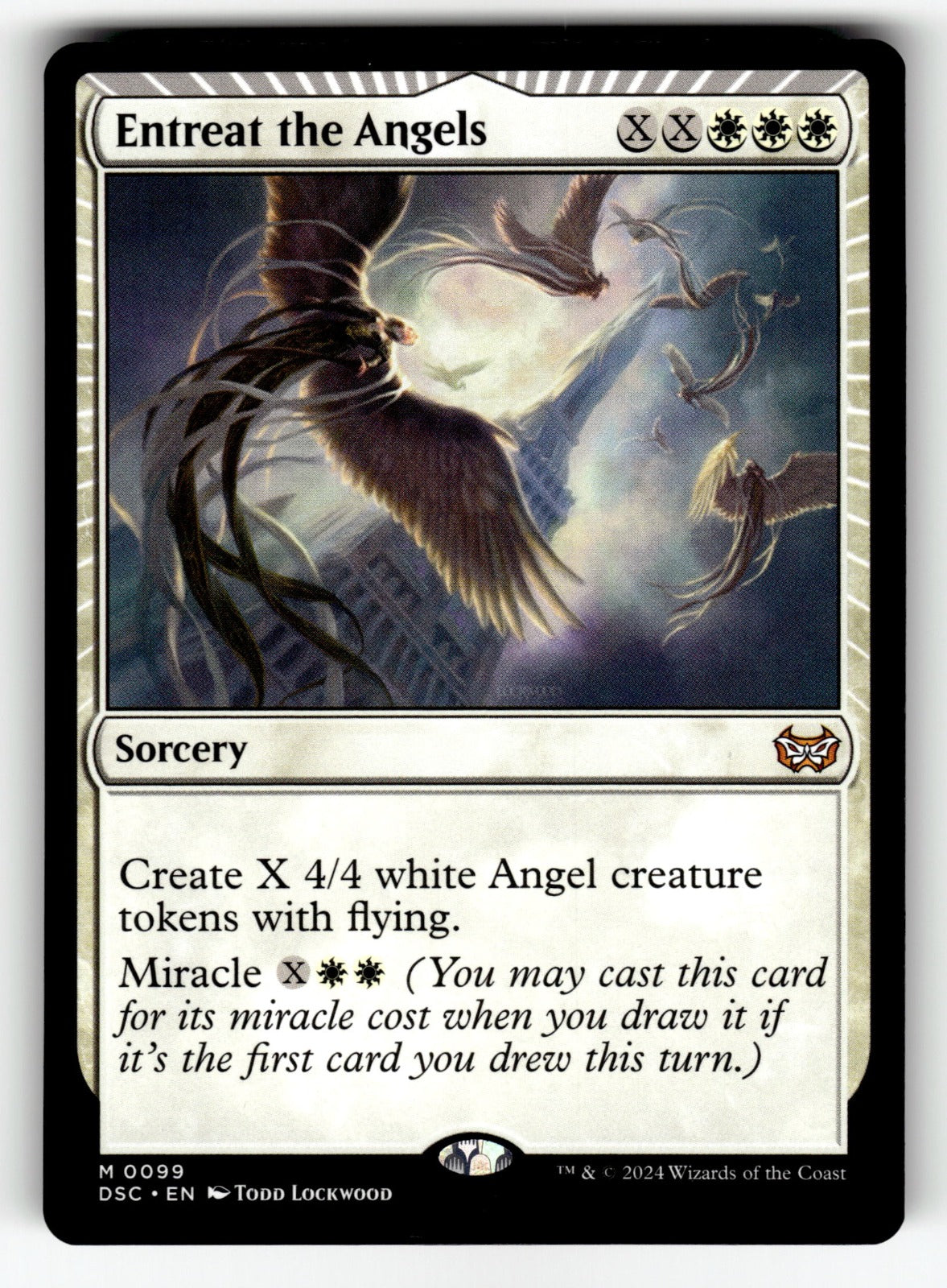Entreat the Angels – 99 DSC: Commander: Duskmourn: House of Horror M NM